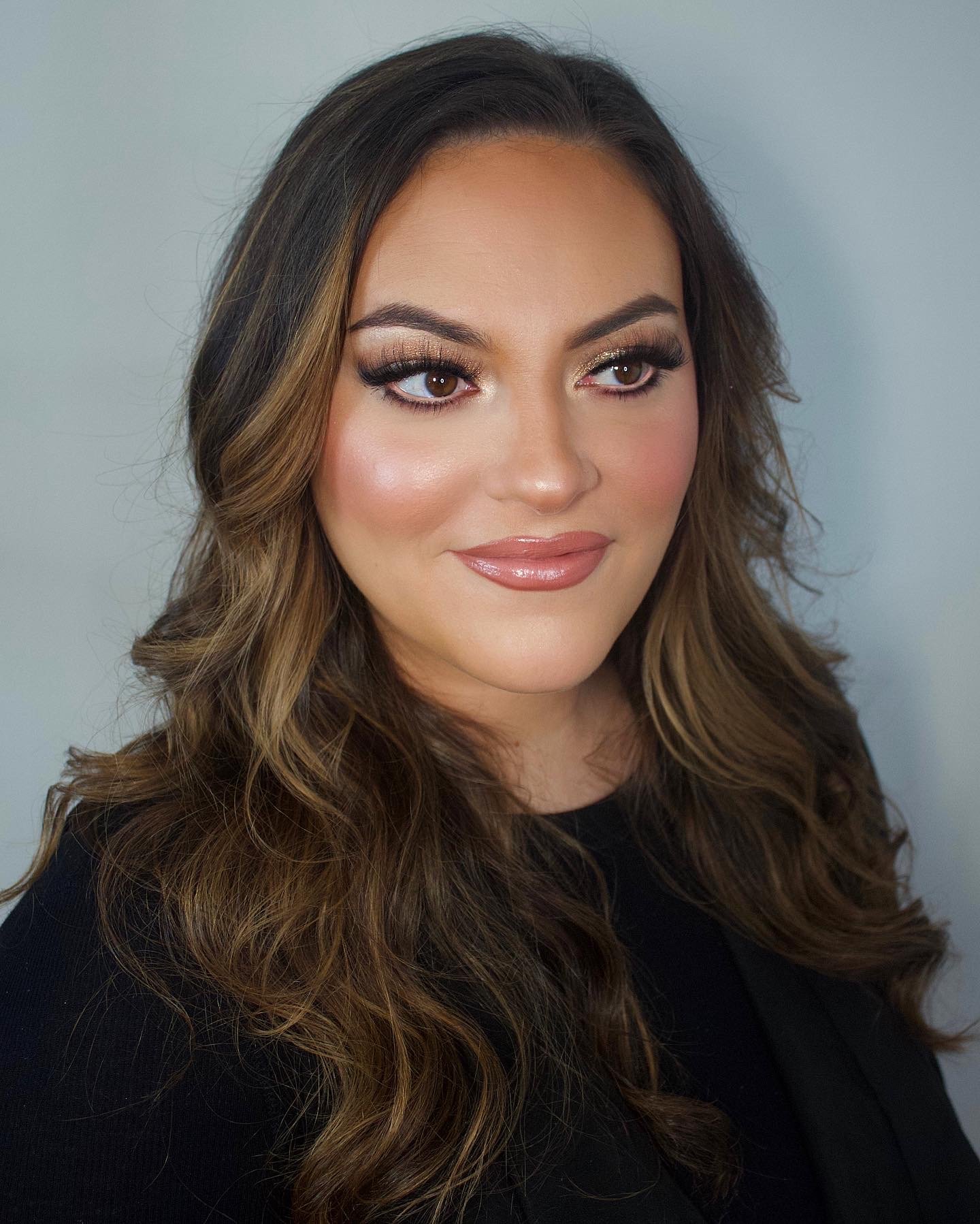 Glam makeup by Jacqueline Cole