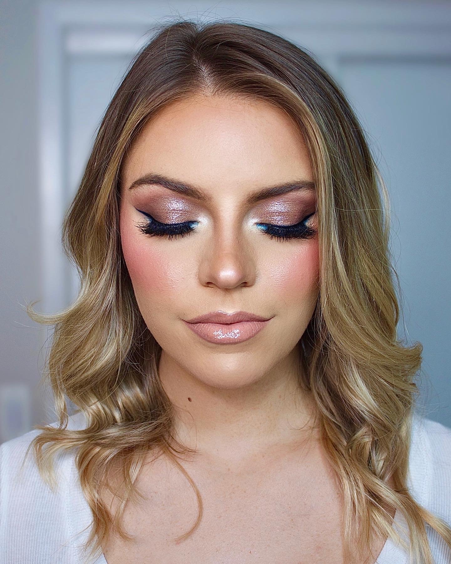 Glam makeup by Jacqueline Cole