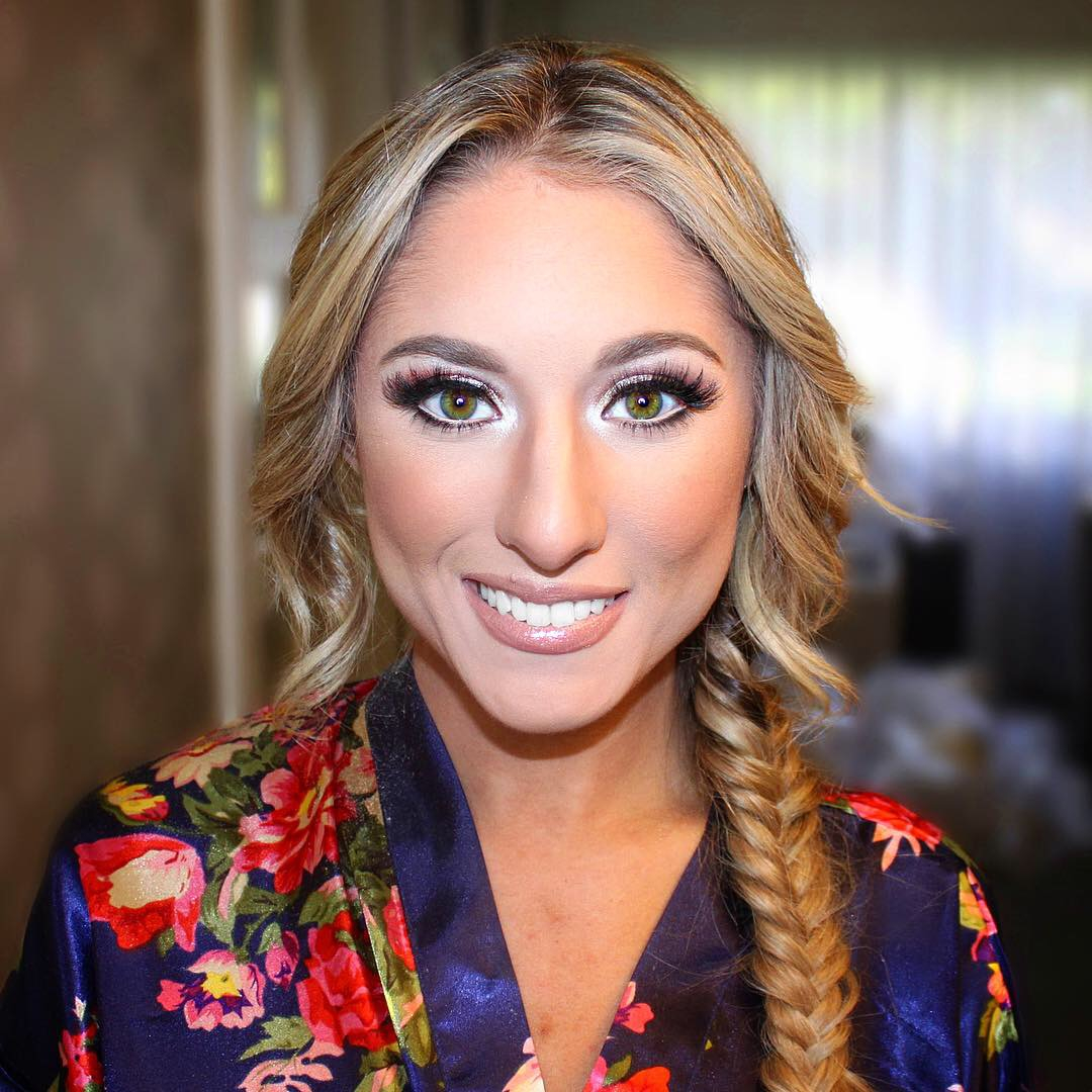 Glam makeup by Jacqueline Cole