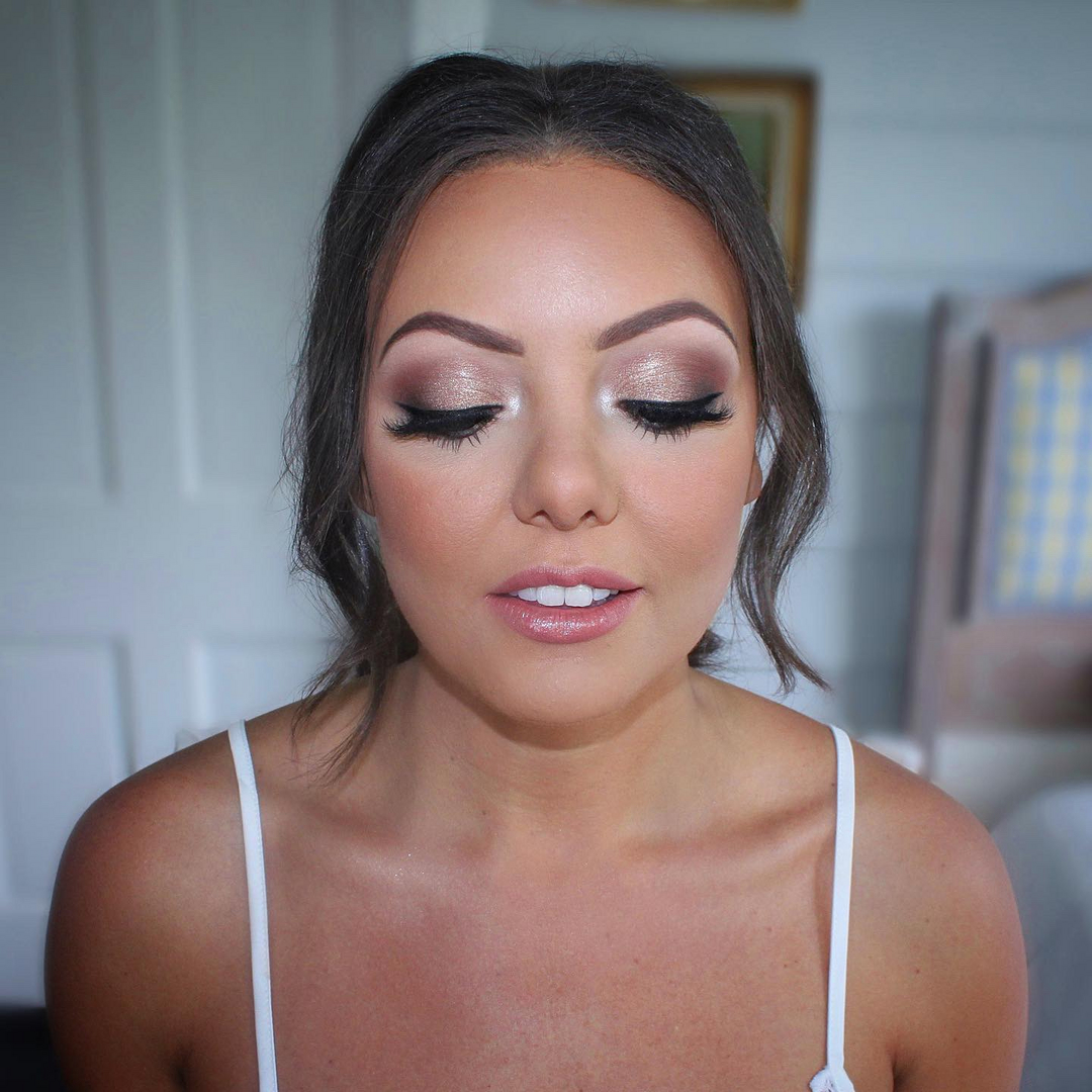 Glam makeup by Jacqueline Cole