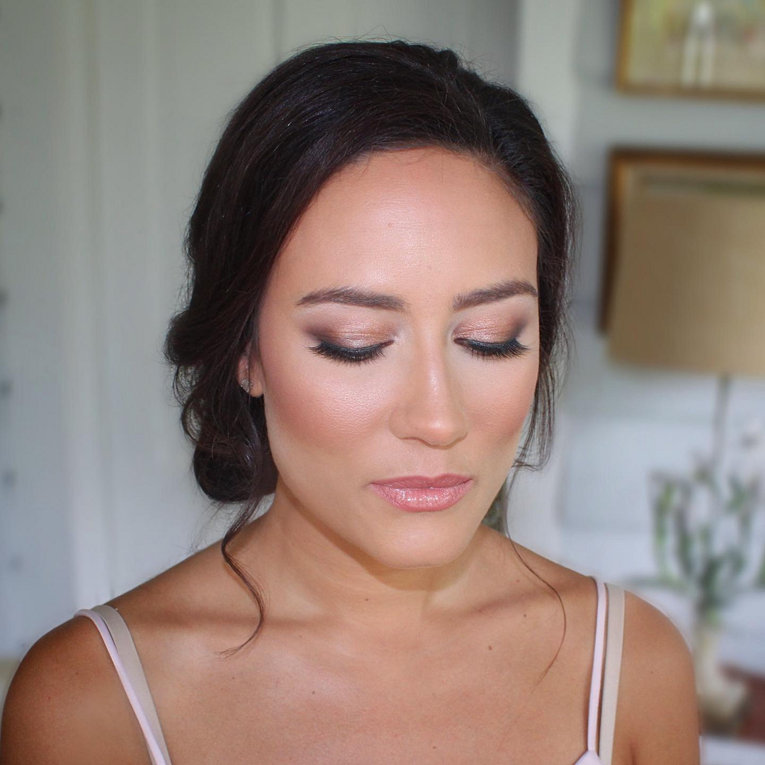 Glam makeup by Jacqueline Cole