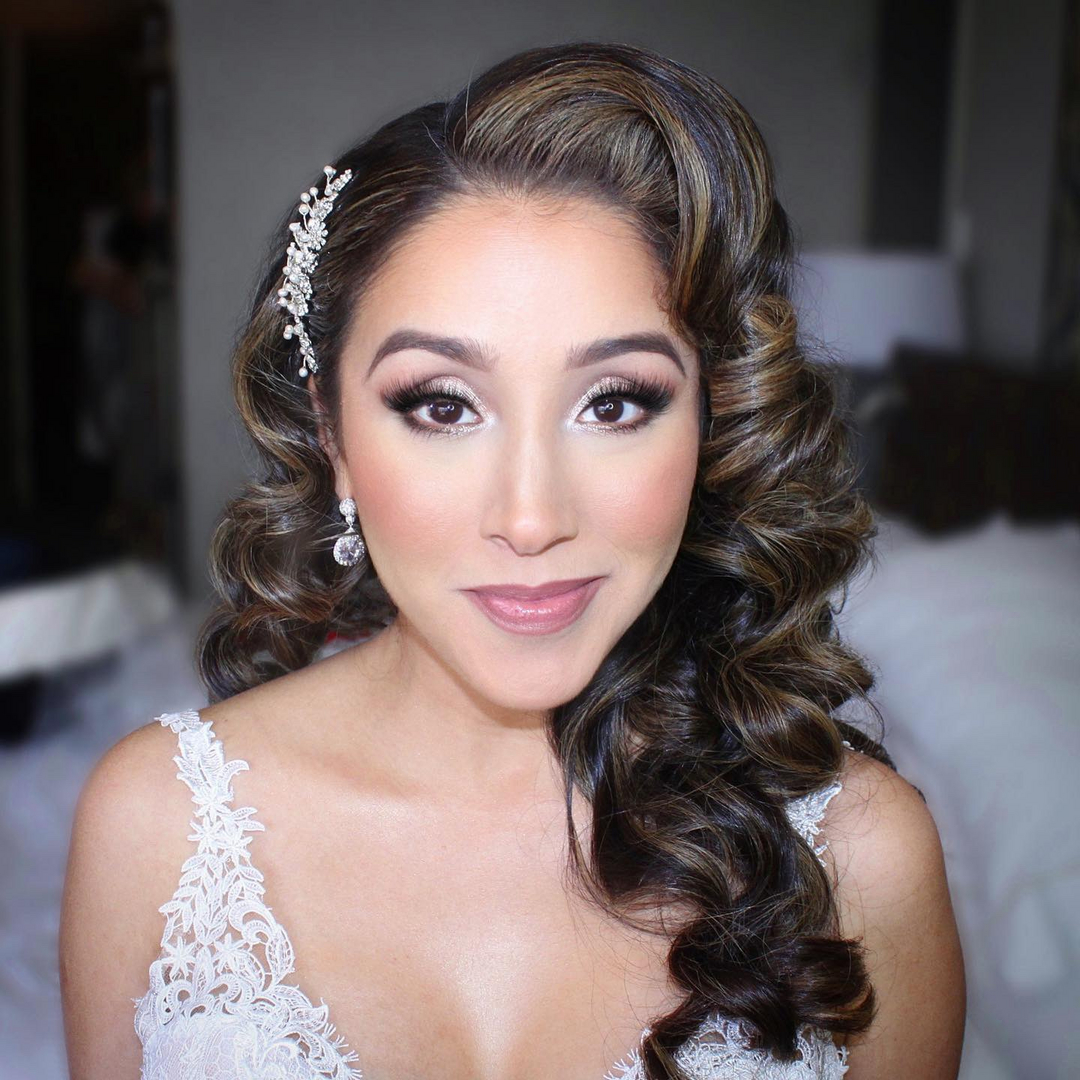 Glam makeup by Jacqueline Cole