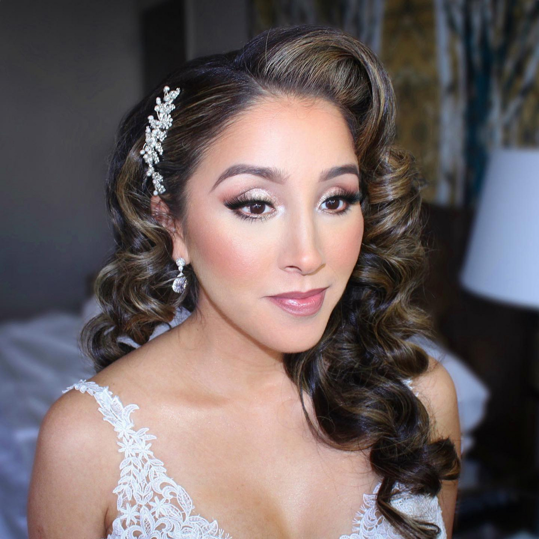 Glam makeup by Jacqueline Cole