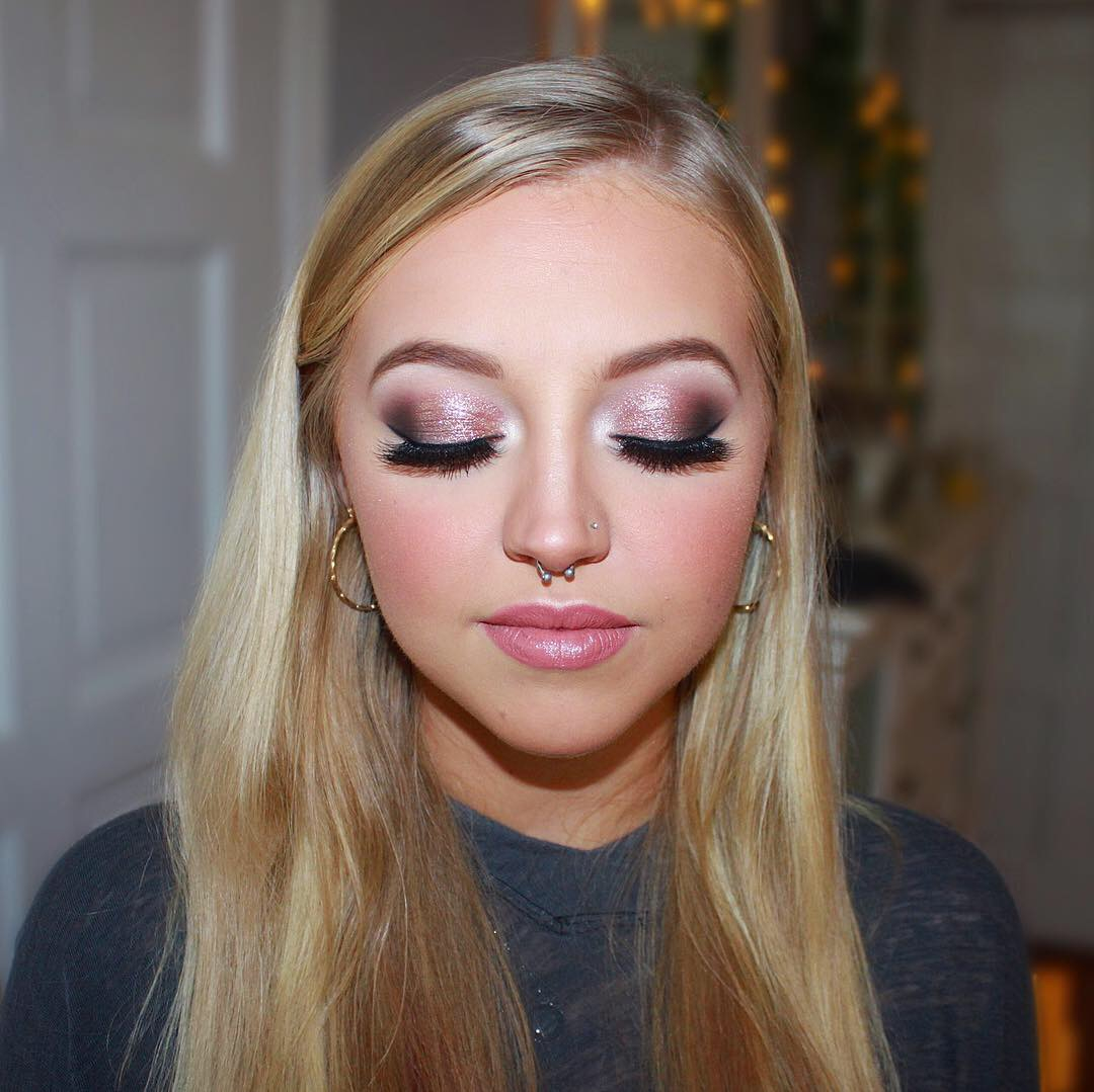 Glam makeup by Jacqueline Cole