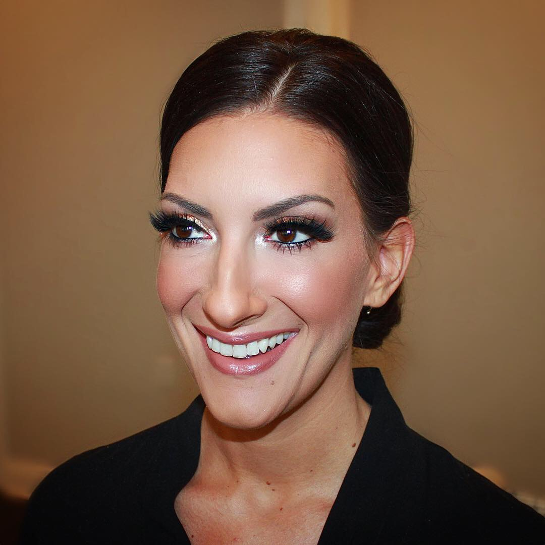 Glam makeup by Jacqueline Cole