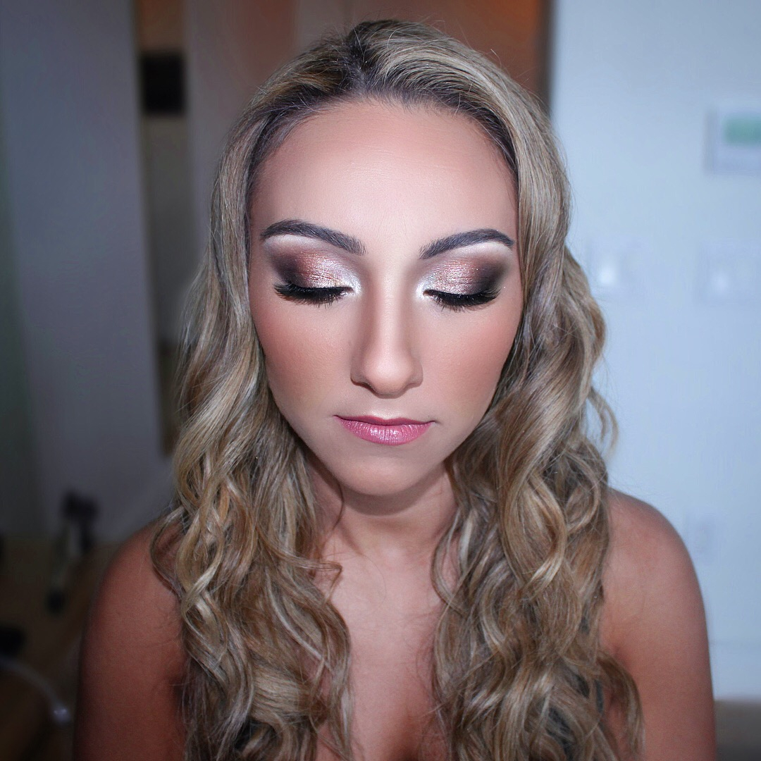 Glam makeup by Jacqueline Cole