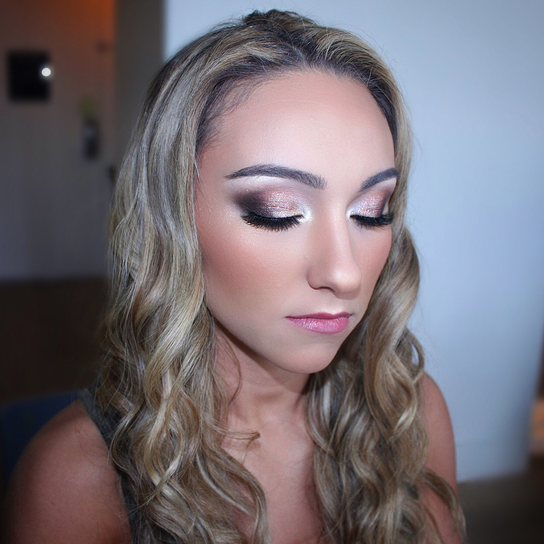 Glam makeup by Jacqueline Cole