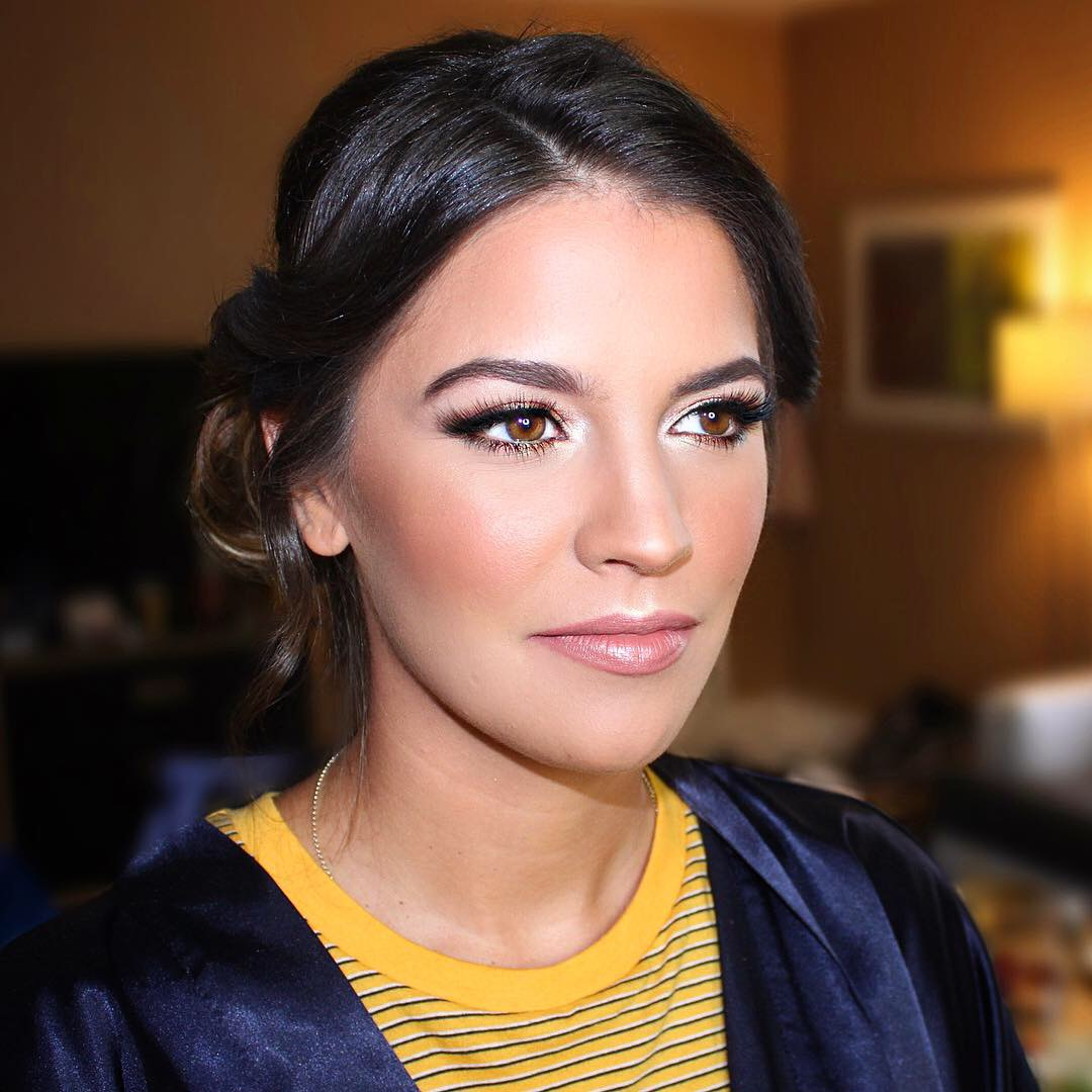 Glam makeup by Jacqueline Cole