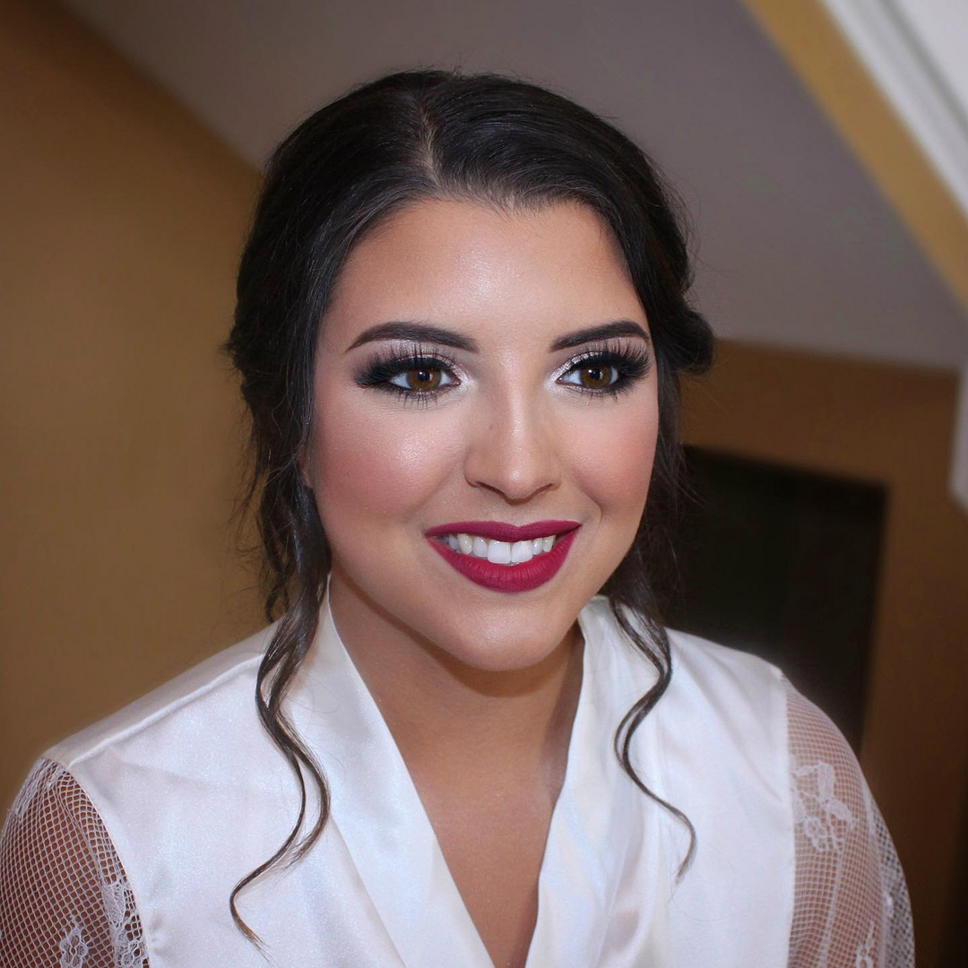 Glam makeup by Jacqueline Cole