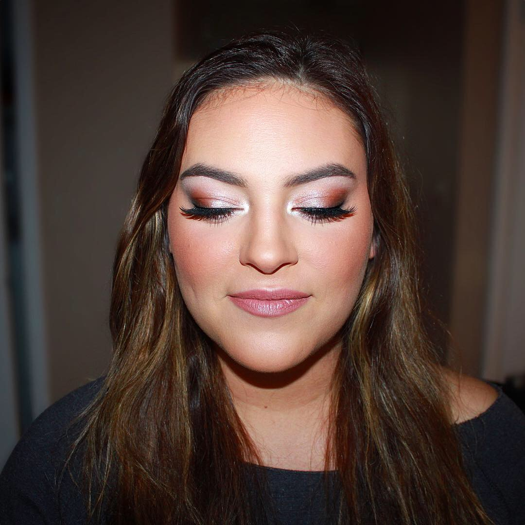 Glam makeup by Jacqueline Cole