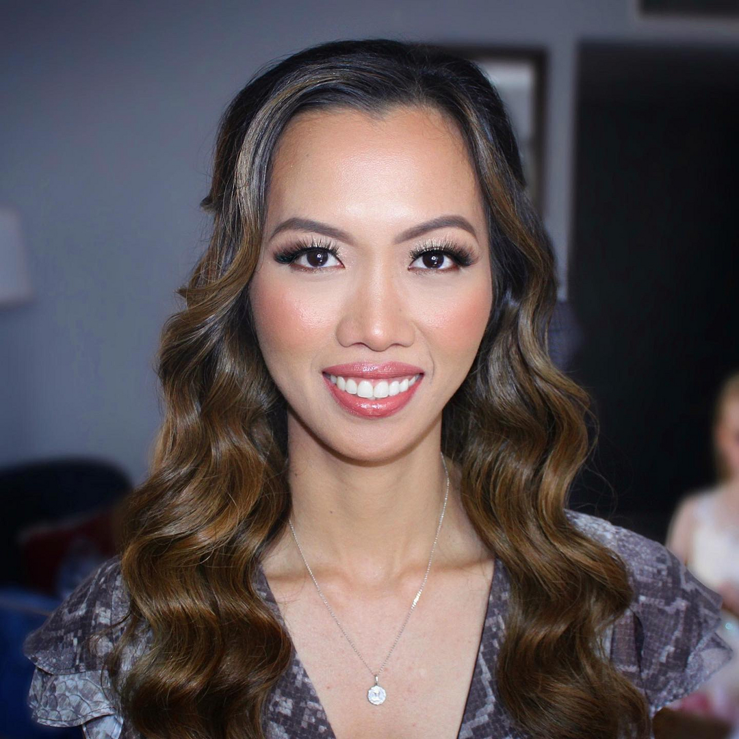 Glam makeup by Jacqueline Cole