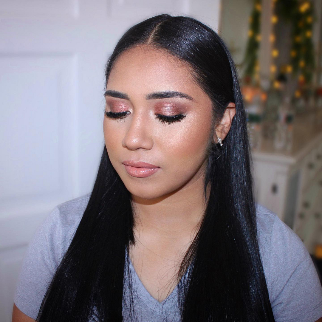 Glam makeup by Jacqueline Cole